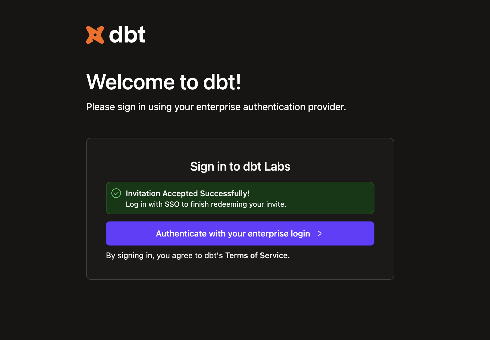 User invitation with SSO configured User invitation with SSO configured